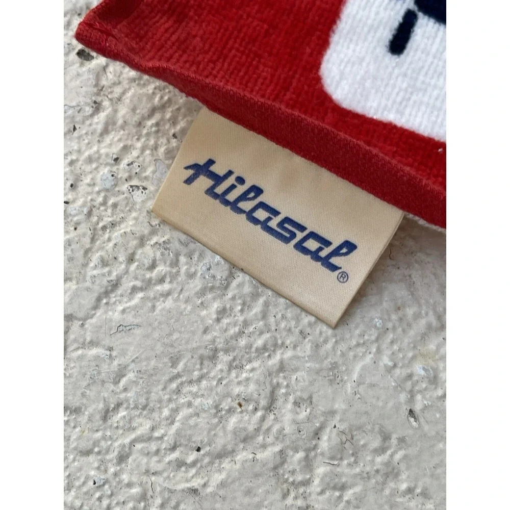 Vintage Hilasal Coca Cola Marca Reg Multicolor 100% Cotton Towel Olympics